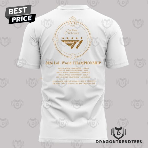 T1 2024 Lol World Champions V5 3D T-Shirt