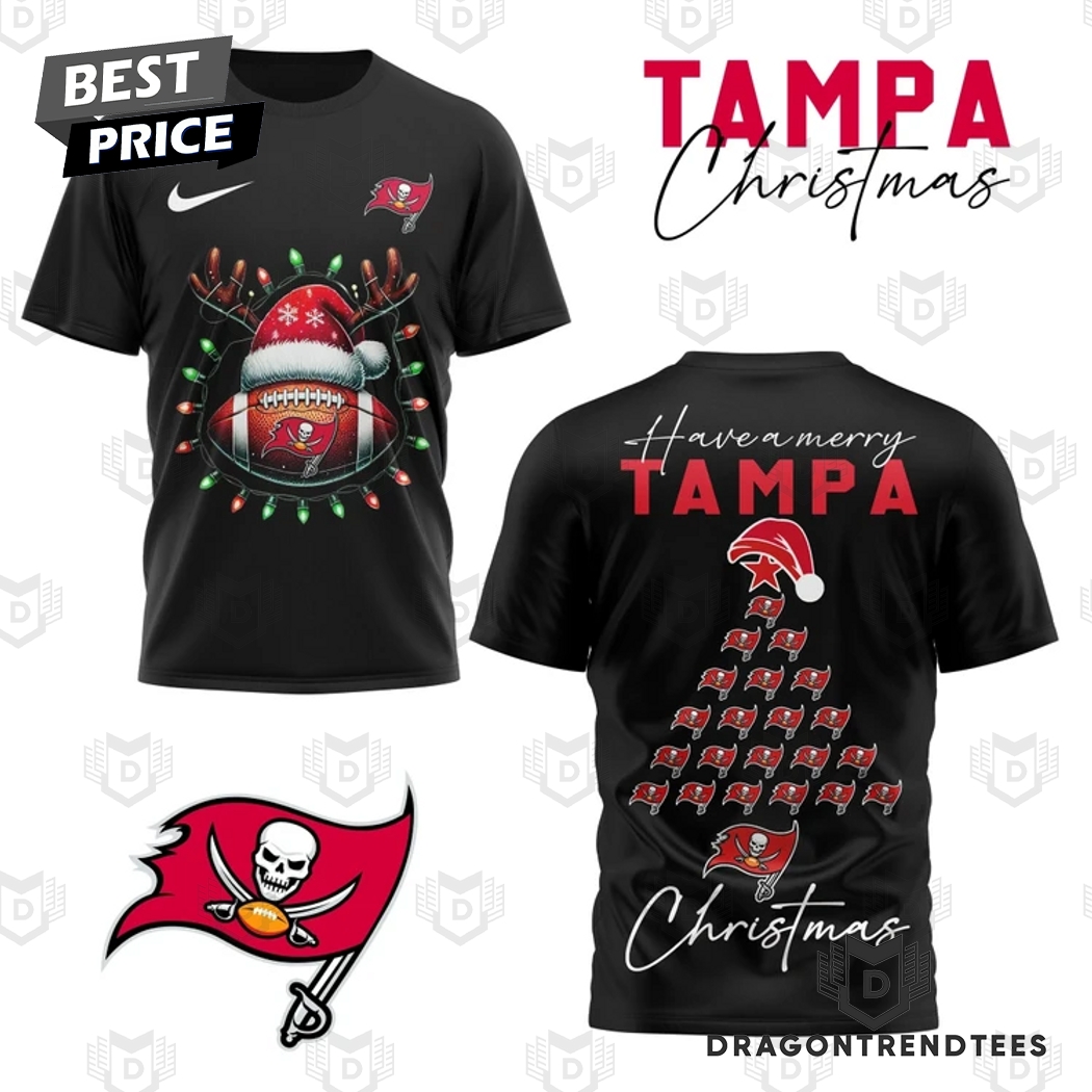 Tampa Bay Buccaneers Have A Merry Christmas 3D T-Shirt Tampa Bay Buccaneers Have A Merry Christmas 3D T-Shirt