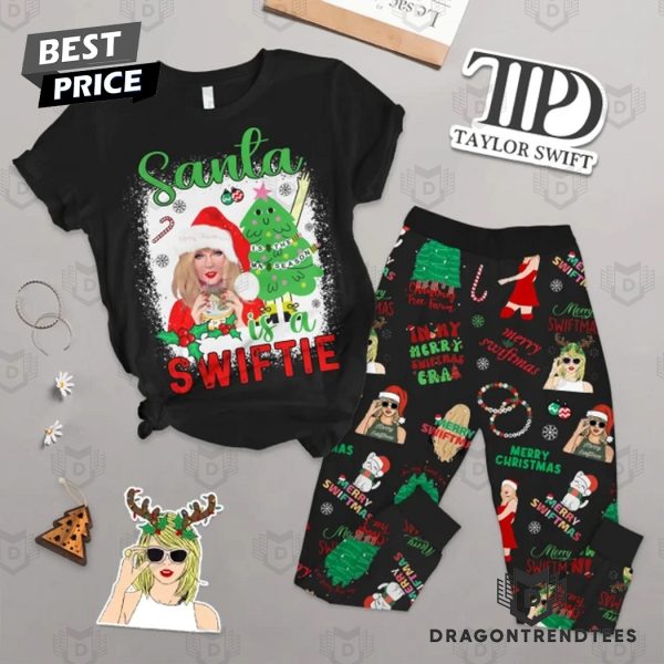 Taylor Swift Santa Is A Swiftie Pajamas Set