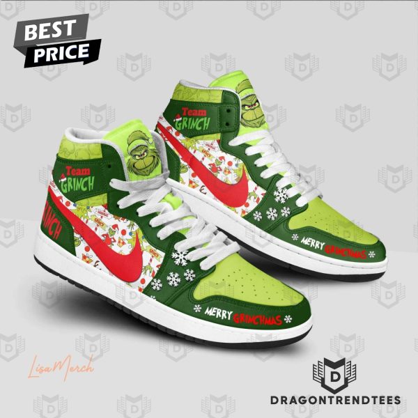 Team Grinch Merry Grinchmas Air Jordan 1 High Top