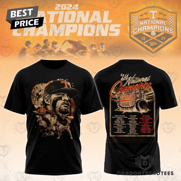 Tennessee Volunteers 2024 National Champions 3D T-Shirt