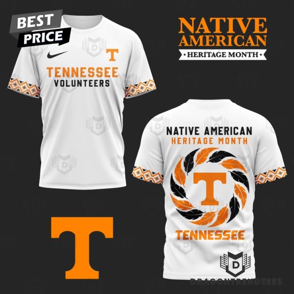 Tennessee Volunteers Native American Heritage Month 3D T-Shirt – Black