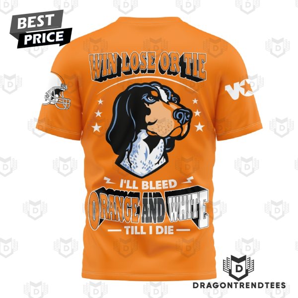 Tennessee Volunteers Win Lose Or Tie 3D T-Shirt