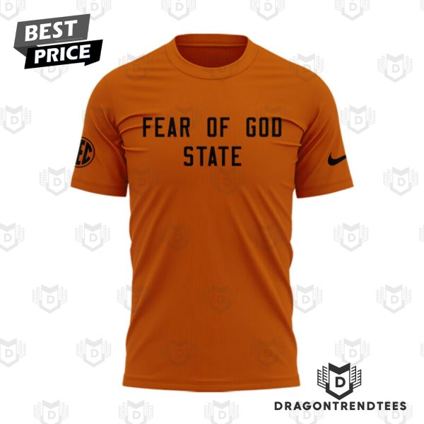 Texas Longhorns Fear Of God State Orange 3D T-Shirt