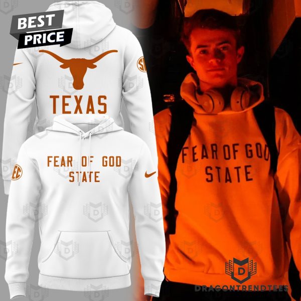 Texas Longhorns Fear Of God State White Hoodie