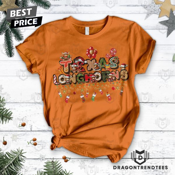 Texas Longhorns Merry Christmas Pajamas Set