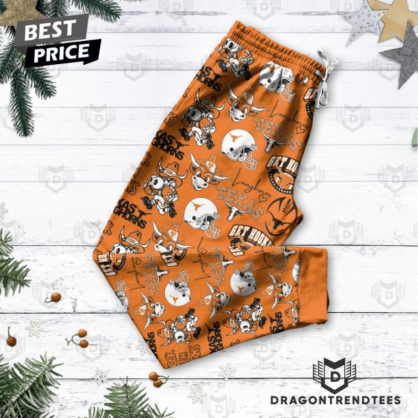 Texas Longhorns Merry Christmas Pajamas Set