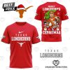 Texas Longhorns – Merry Longhorns Christmas 3D T-Shirt – White