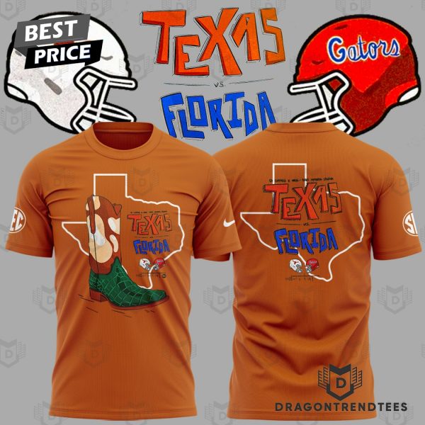 Texas Longhorns x Florida Gators 3D T-Shirt – Orange