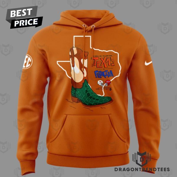 Texas Longhorns x Florida Gators Design Hoodie – Orange