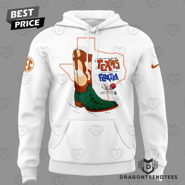 Texas Longhorns x Florida Gators Design Hoodie – White