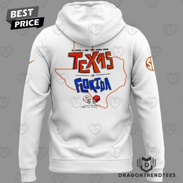 Texas Longhorns x Florida Gators Design Hoodie – White