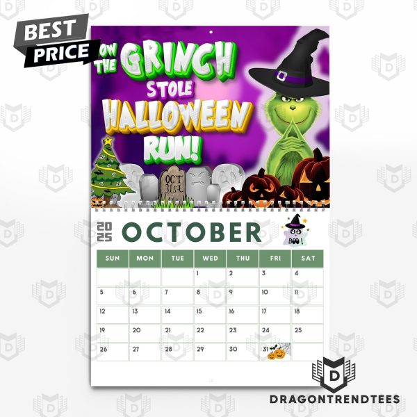 The Grinch Happy New Year 2025 Calendar