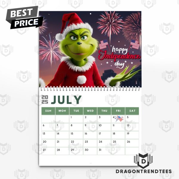 The Grinch Happy New Year 2025 Calendar