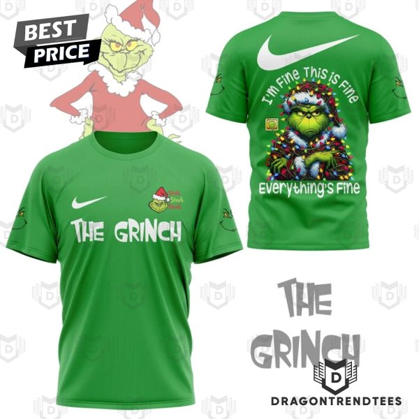 The Grinch – Im Fine This Is Fine Everything Fine 3D T-Shirt