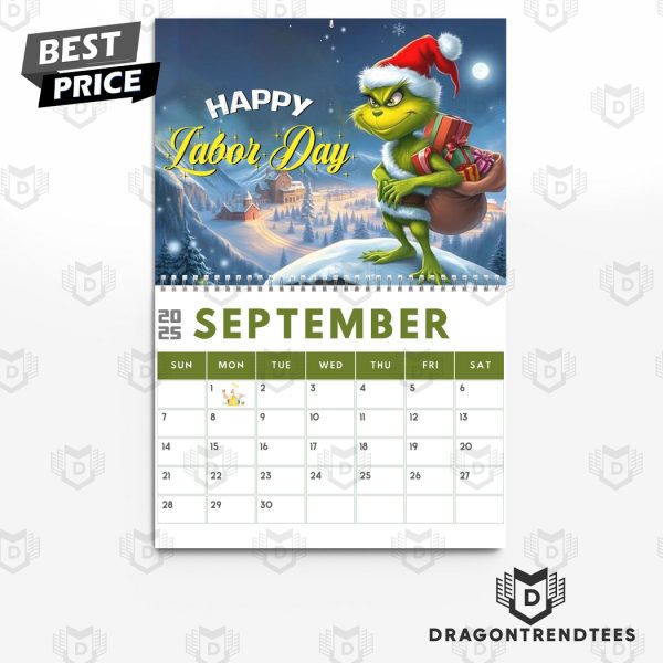 The Grinch Happy New Year 2025 Calendar