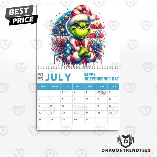 The Grinch Happy New Year 2025 Calendar