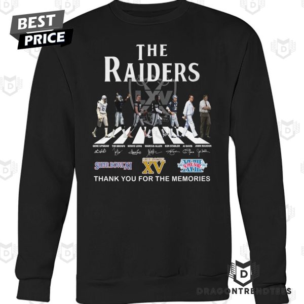 The Las Vegas Raiders Signature Thank You For The Memories Unisex T-Shirt