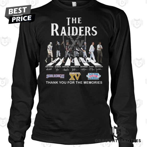 The Las Vegas Raiders Signature Thank You For The Memories Unisex T-Shirt