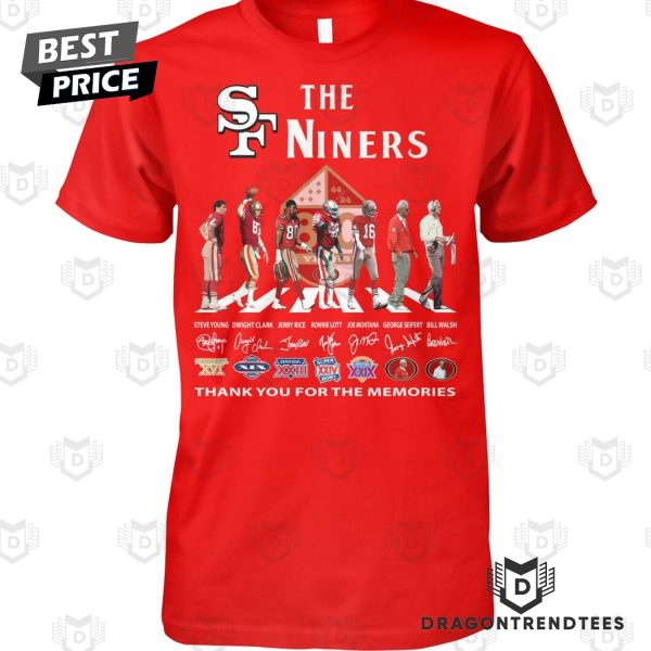 The Niners San Francisco 49ers Siganture Thank You For The Memories Unisex T-Shirt