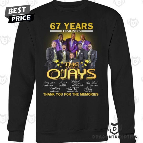 The O Jays 67 Years 1958-2025 Signature Thank You For The Memories Unisex T-Shirt