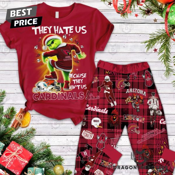 They Hate Us Because They Aint Us Arizona Cardinals Pajamas Set