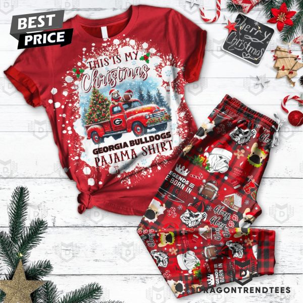 This Is My Christmas Georgia Bulldogs Pajamas Set