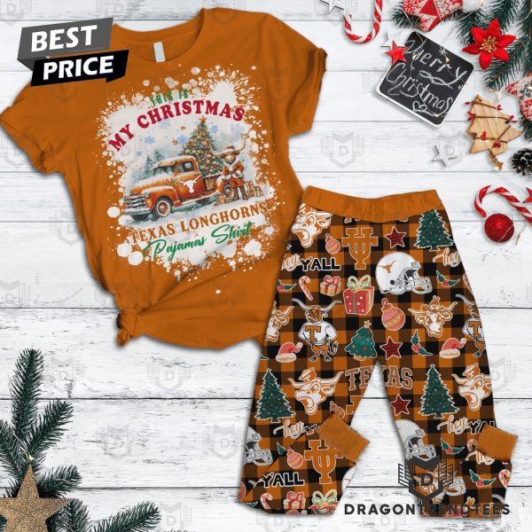 This Is My Christmas Texas Longhorns Pajamas Set