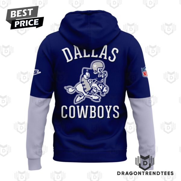 Throwback Dallas Cowboys Football Team Hoodie – Blue