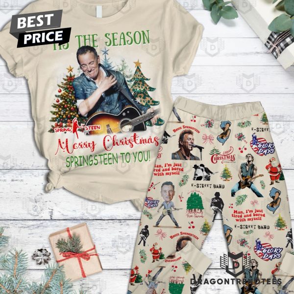 Tis The Season Merry Christmas Bruce Springsteen To You Pajamas Set