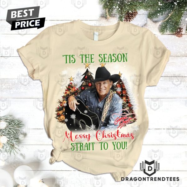 Tis The Season To Shake It Off George Strait Signature Pajamas Set