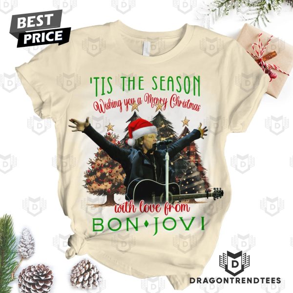 Tis The Season Wishing You A Merry Christmas And Loev From Bon Jovi Pajamas Set