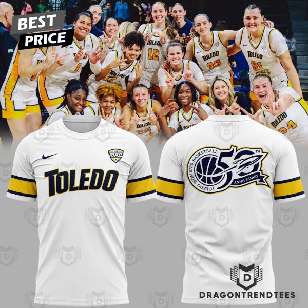 Toledo Rockets Women Basketball 50th Anniversary 3D T-Shirt