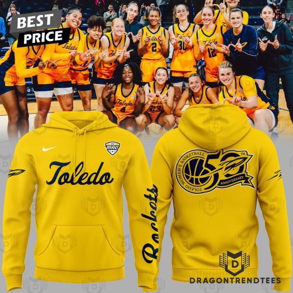 Toledo Rockets Women Basketball 50th Anniversary Hoodie