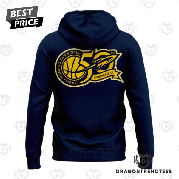 Toledo Rockets Women Basketball 50th Anniversary Hoodie – Blue