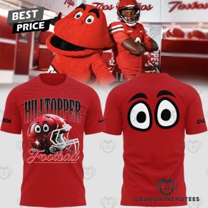 Western Kentucky Hilltoppers Football 2024 Big Red 3D T-Shirt – Red