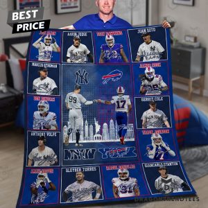 New York Yankees x Buffalo Bills Signature Blanket