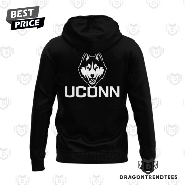 Uconn Huskies Women Basketball All Black Zip Hoodie