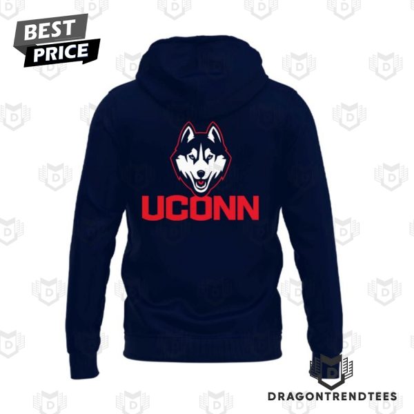 Uconn Huskies Women Basketball All Blue Zip Hoodie