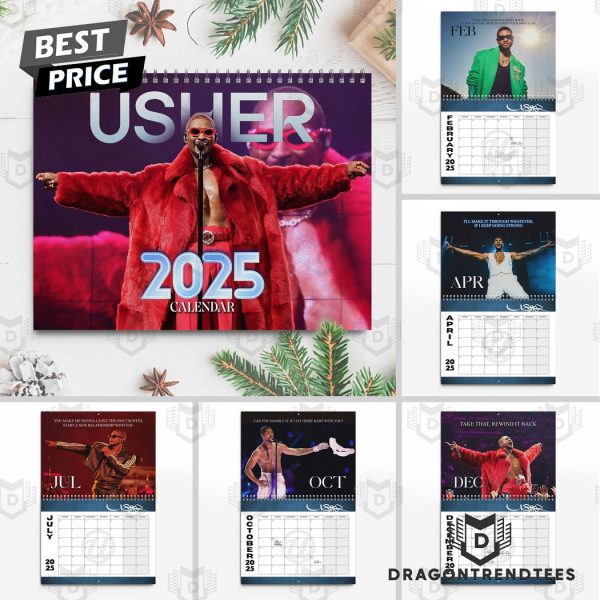 Usher 2025 New Year Calendar