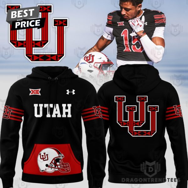 Utah Utes Football Team Logo Design Hoodie