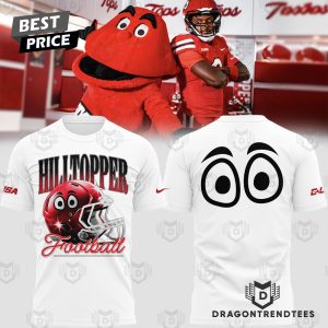 Western Kentucky Hilltoppers Football 2024 3D T-Shirt – White