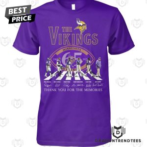 The Minnesota Vikings 1960-2025 65 Years Signature Thank You For The Memories Unisex T-Shirt