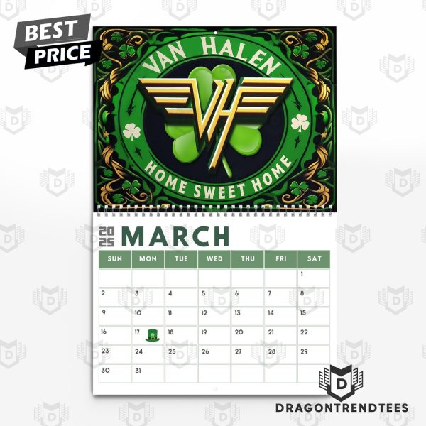 Van Halen Band New Year 2025 Calendar