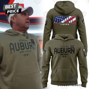 Auburn Tigers Football War Eagle Military Appreciation Hoodie