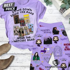 Down Down Down The Road Down The Witches Road – Agatha All Along Pajamas Sets