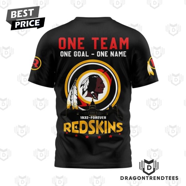 Washington Commanders Redskins One Team One Goal – One Name 3D T-Shirt