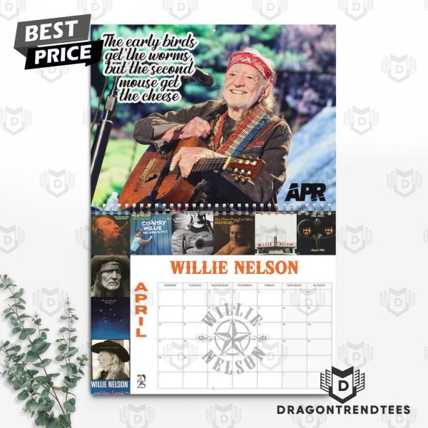 Willie Nelson New Year 2025 Calendar