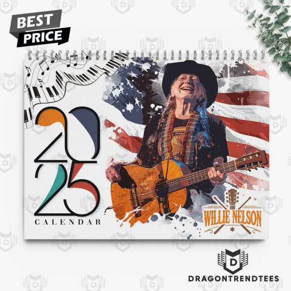 Willie Nelson New Year 2025 Calendar