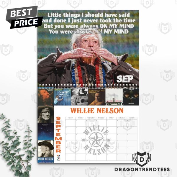 Willie Nelson New Year 2025 Calendar